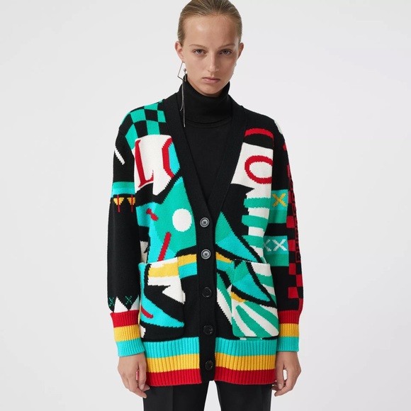 BURBERRY Intarsia-knit merino wool-blend - Picture 5 of 13